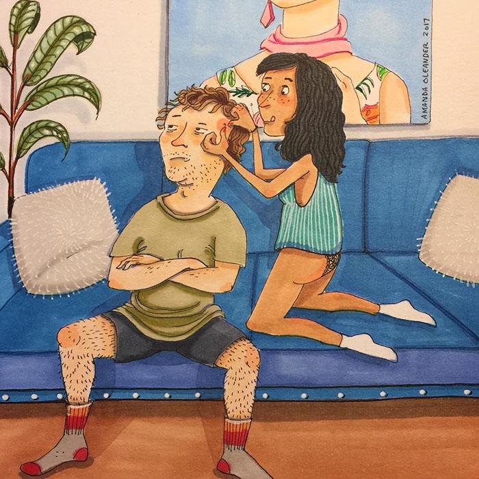 relatable couple relationships illustrations amanda oleander los angeles 10 5ad5f0fe1da5a 700