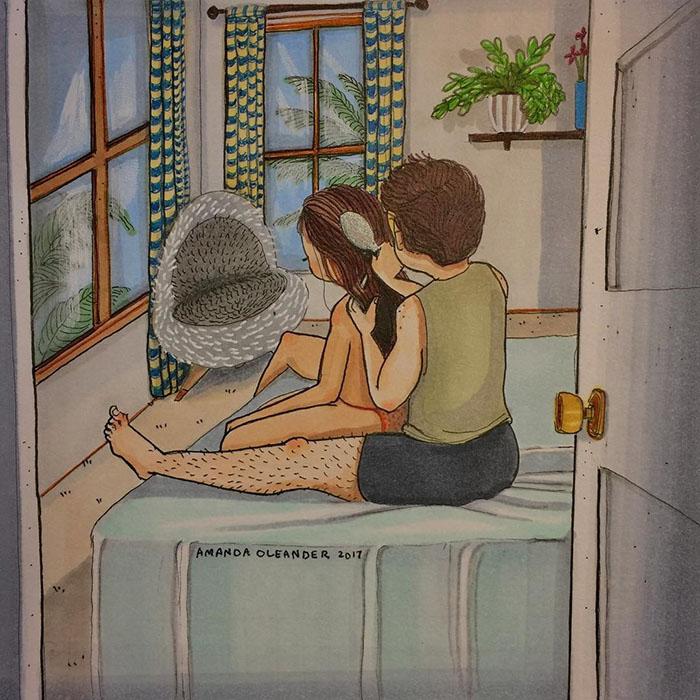 relatable couple relationships illustrations amanda oleander los angeles 16 5ad5f1090187e 700