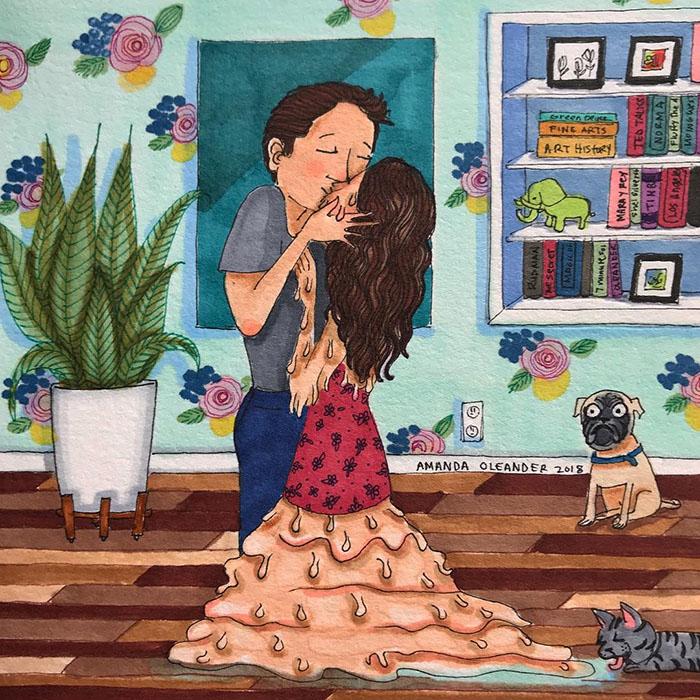 relatable couple relationships illustrations amanda oleander los angeles 40 5ad5f13673e68 700