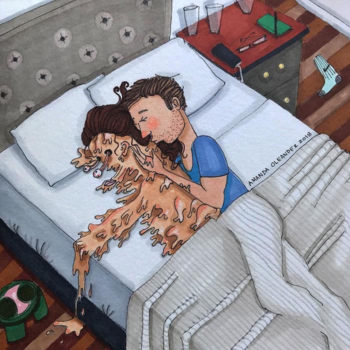 relatable couple relationships illustrations amanda oleander los angeles 66 5ad5f16b3fb26 700