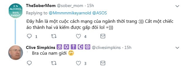 ASOS nhận cơn mưa chế giễu khi tung ra thiết kế croptop và 'bra' dành cho đàn ông ASOS nhận cơn mưa chế giễu khi tung ra thiết kế croptop và 'bra' dành cho đàn ông