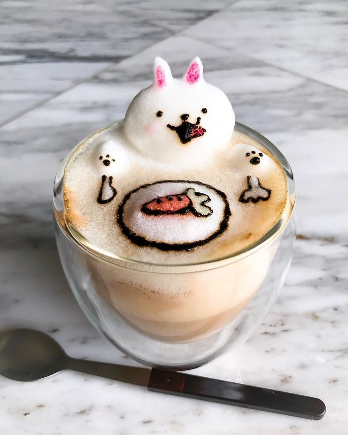 Những tách Latte không nỡ uống vì quá... cute Những tách Latte không nỡ uống vì quá... cute