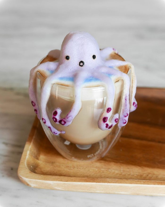 Những tách Latte không nỡ uống vì quá... cute Những tách Latte không nỡ uống vì quá... cute
