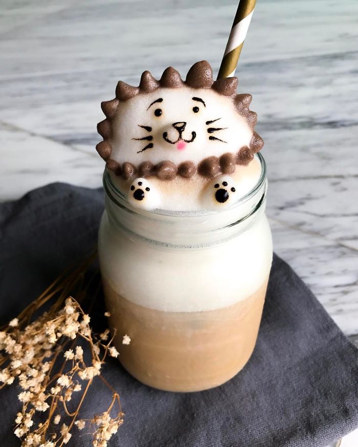 Những tách Latte không nỡ uống vì quá... cute Những tách Latte không nỡ uống vì quá... cute