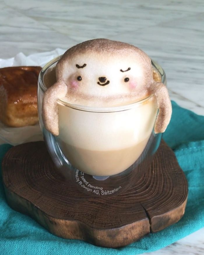 Những tách Latte không nỡ uống vì quá... cute Những tách Latte không nỡ uống vì quá... cute