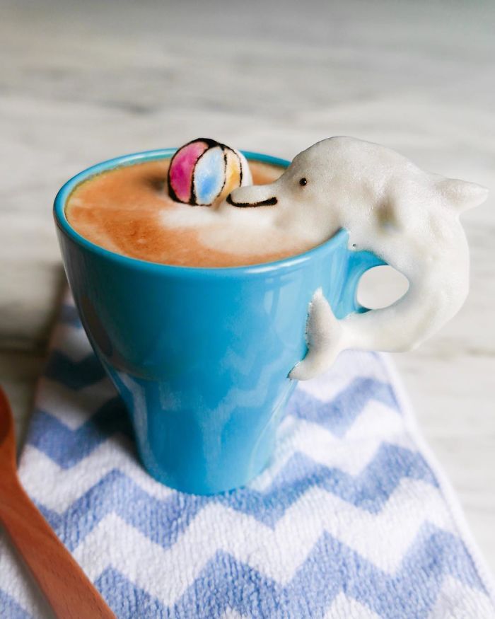 Những tách Latte không nỡ uống vì quá... cute Những tách Latte không nỡ uống vì quá... cute