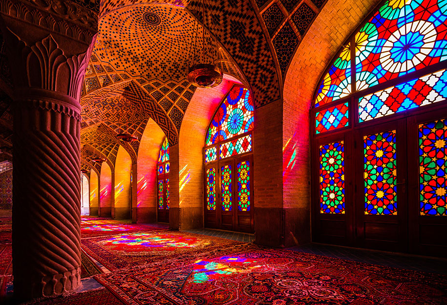 Đền Nasir al-Mulk - 'Kính vạn hoa' lộng lẫy xứ Ba Tư Đền Nasir al-Mulk - 'Kính vạn hoa' lộng lẫy xứ Ba Tư