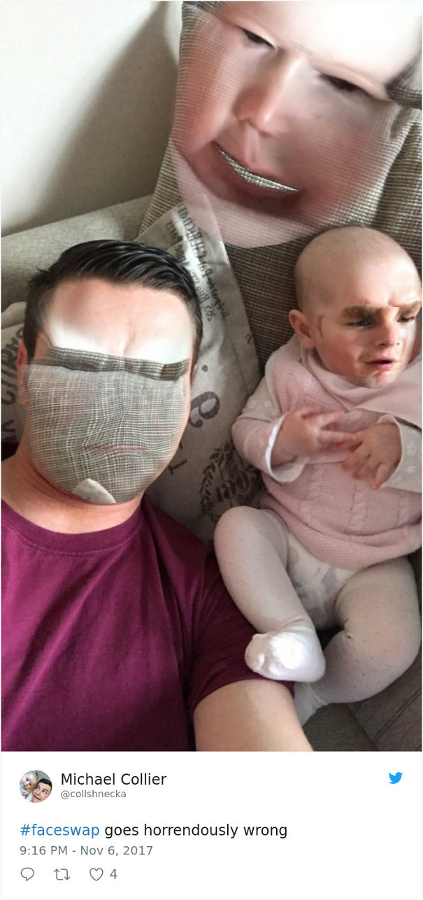 'Ác mộng' không ở đâu xa, khi mà bạn Face Swap với trẻ con thất bại 'Ác mộng' không ở đâu xa, khi mà bạn Face Swap với trẻ con thất bại