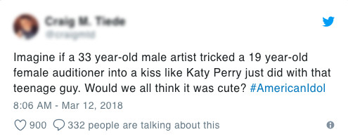 Katy Perry gây tranh cãi khi 'cướp' nụ hôn đầu của nam thí sinh 20 tuổi trên American Idol Katy Perry gây tranh cãi khi 'cướp' nụ hôn đầu của nam thí sinh 20 tuổi trên American Idol