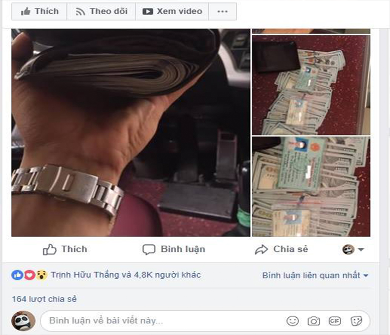 Anh chàng phụ xe người Nghệ An trả 190 triệu đồng nhặt được cho hành khách Anh chàng phụ xe người Nghệ An trả 190 triệu đồng nhặt được cho hành khách