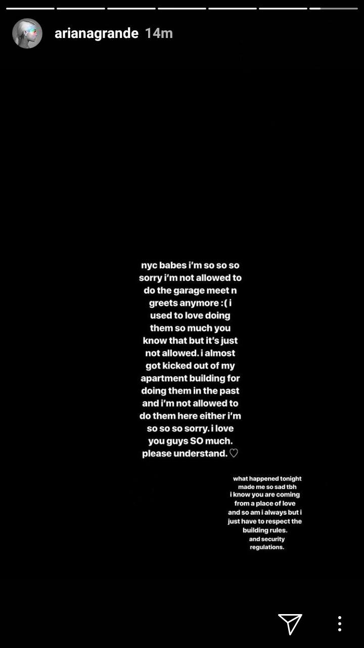 Thực hư chuyện Ariana Grande báo 'hủy show' trên Instagram Story lần nữa? Thực hư chuyện Ariana Grande báo 'hủy show' trên Instagram Story lần nữa?