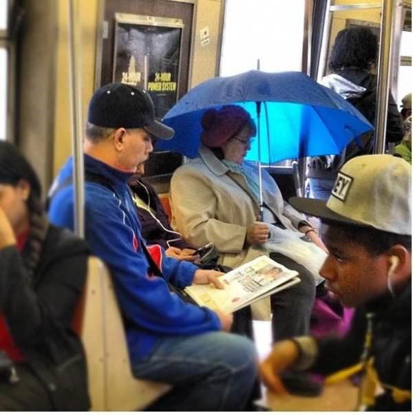 Những hành khách 'có một không hai' trên tàu điện ngầm New York Những hành khách 'có một không hai' trên tàu điện ngầm New York