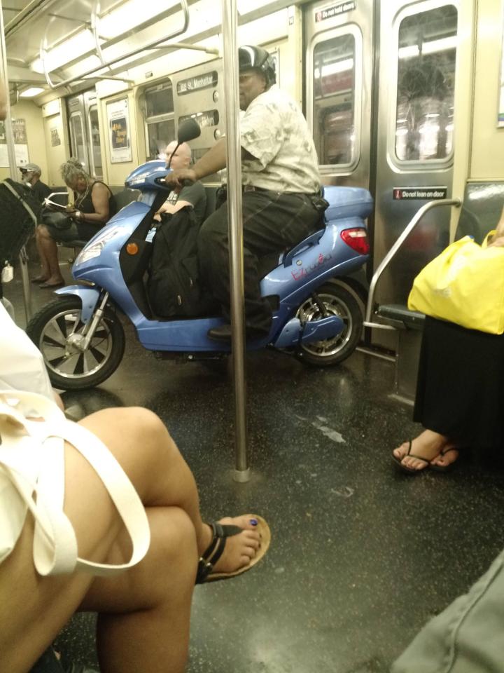 Những hành khách 'có một không hai' trên tàu điện ngầm New York Những hành khách 'có một không hai' trên tàu điện ngầm New York