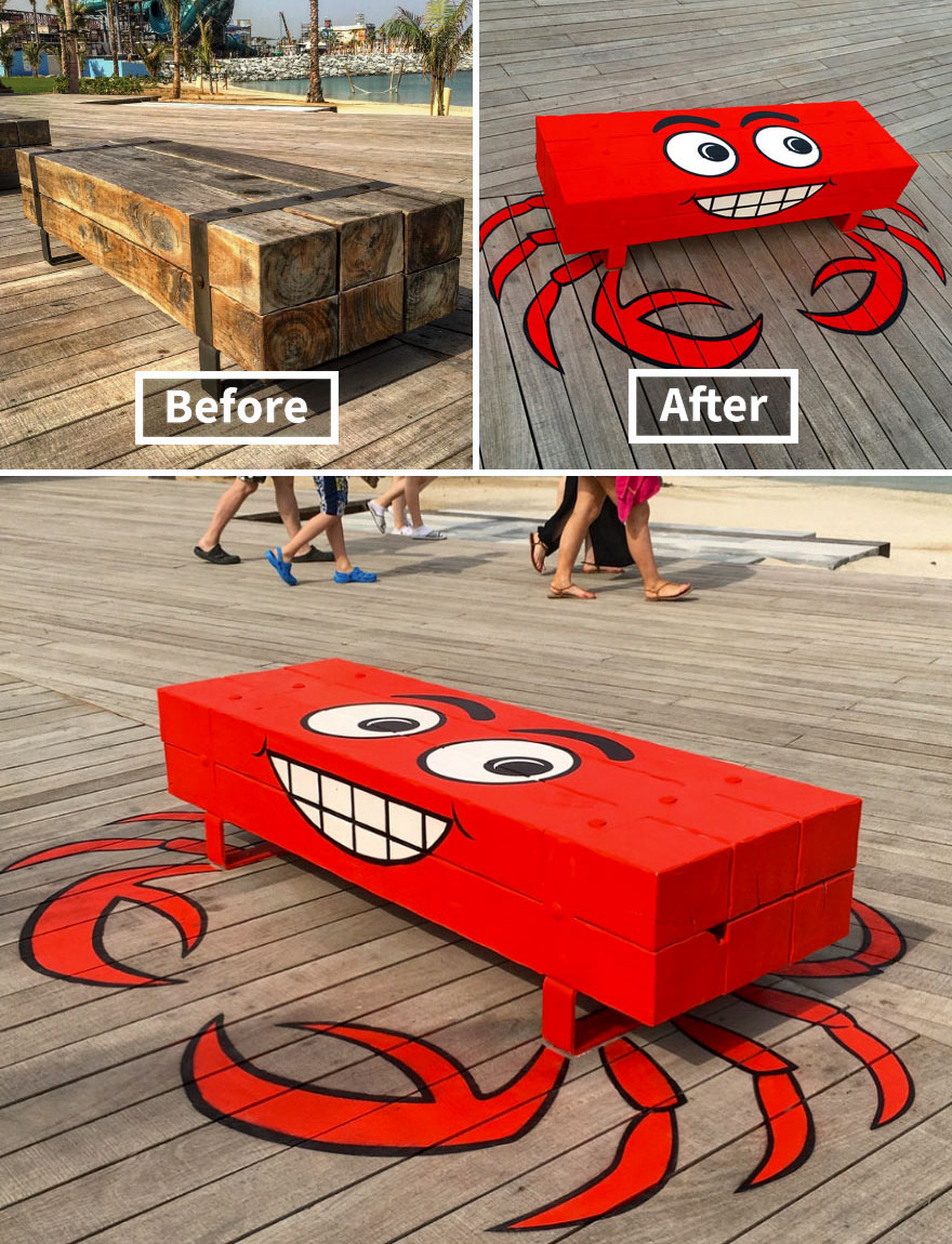 Graffiti biến đường phố thành sân chơi hoạt hình vui nhộn Graffiti biến đường phố thành sân chơi hoạt hình vui nhộn