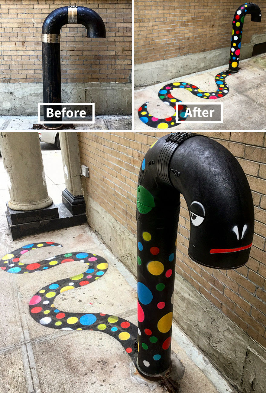 Graffiti biến đường phố thành sân chơi hoạt hình vui nhộn Graffiti biến đường phố thành sân chơi hoạt hình vui nhộn