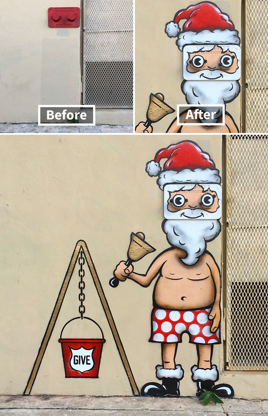 Graffiti biến đường phố thành sân chơi hoạt hình vui nhộn Graffiti biến đường phố thành sân chơi hoạt hình vui nhộn