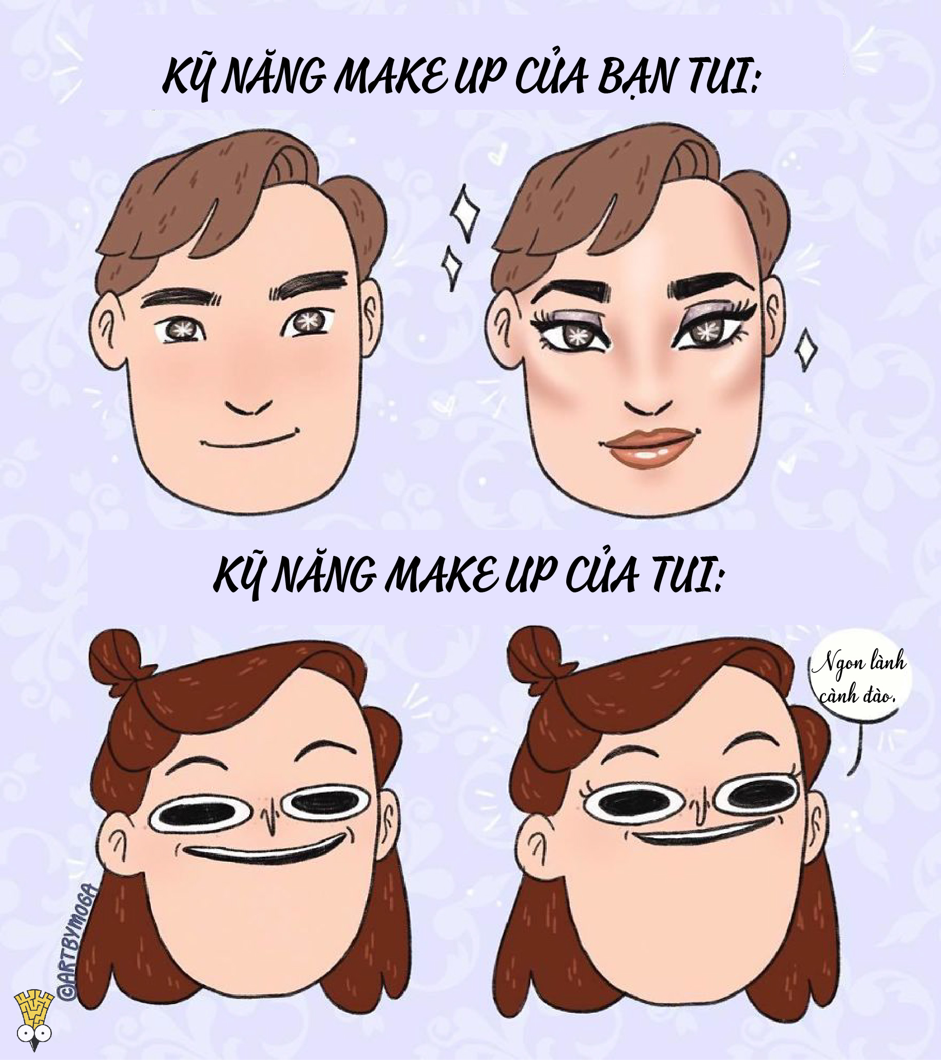 Bộ tranh: Con gái và trăm ngàn nỗi khổ thường nhật chẳng biết nói cùng ai Bộ tranh: Con gái và trăm ngàn nỗi khổ thường nhật chẳng biết nói cùng ai