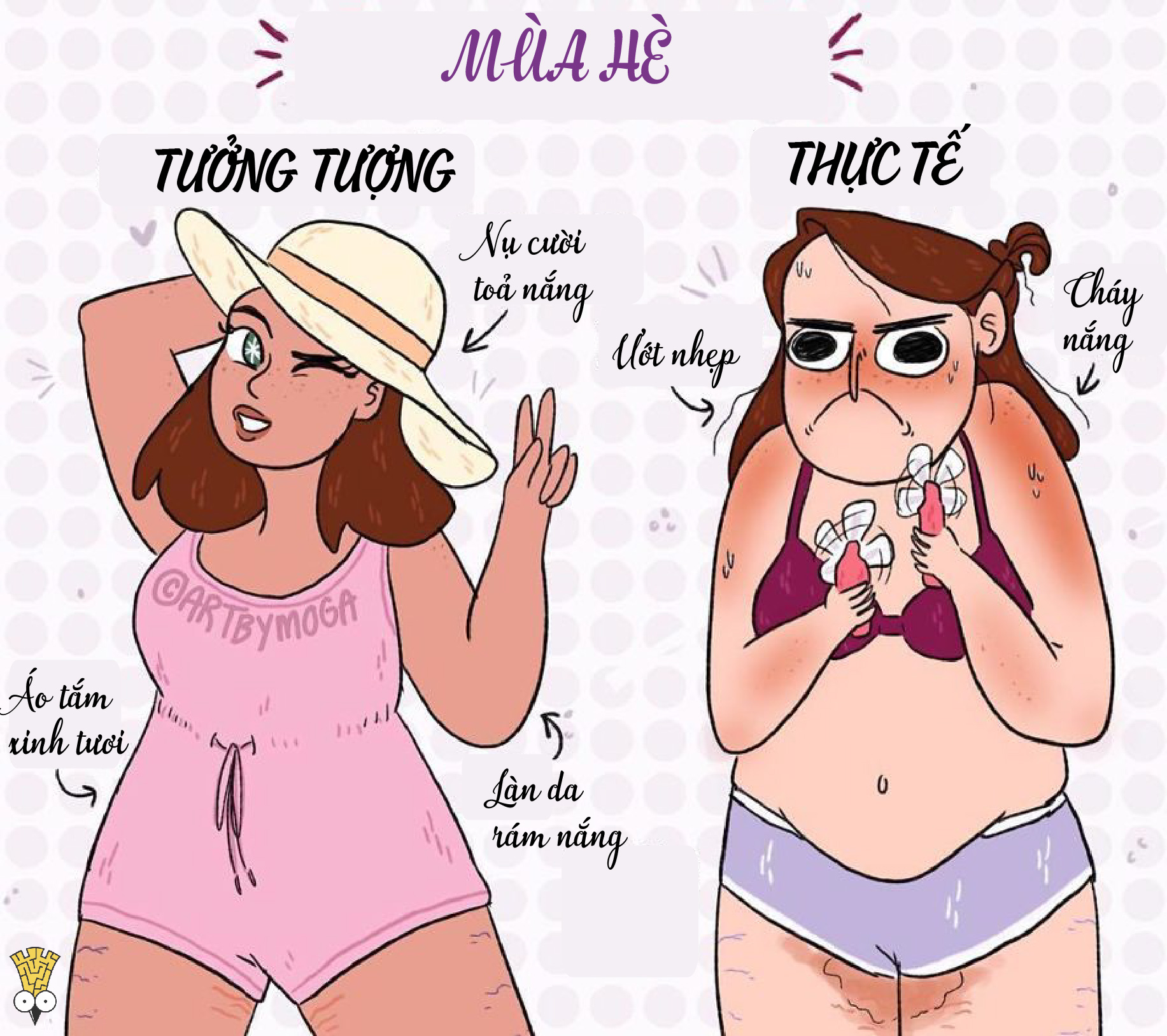Bộ tranh: Con gái và trăm ngàn nỗi khổ thường nhật chẳng biết nói cùng ai Bộ tranh: Con gái và trăm ngàn nỗi khổ thường nhật chẳng biết nói cùng ai