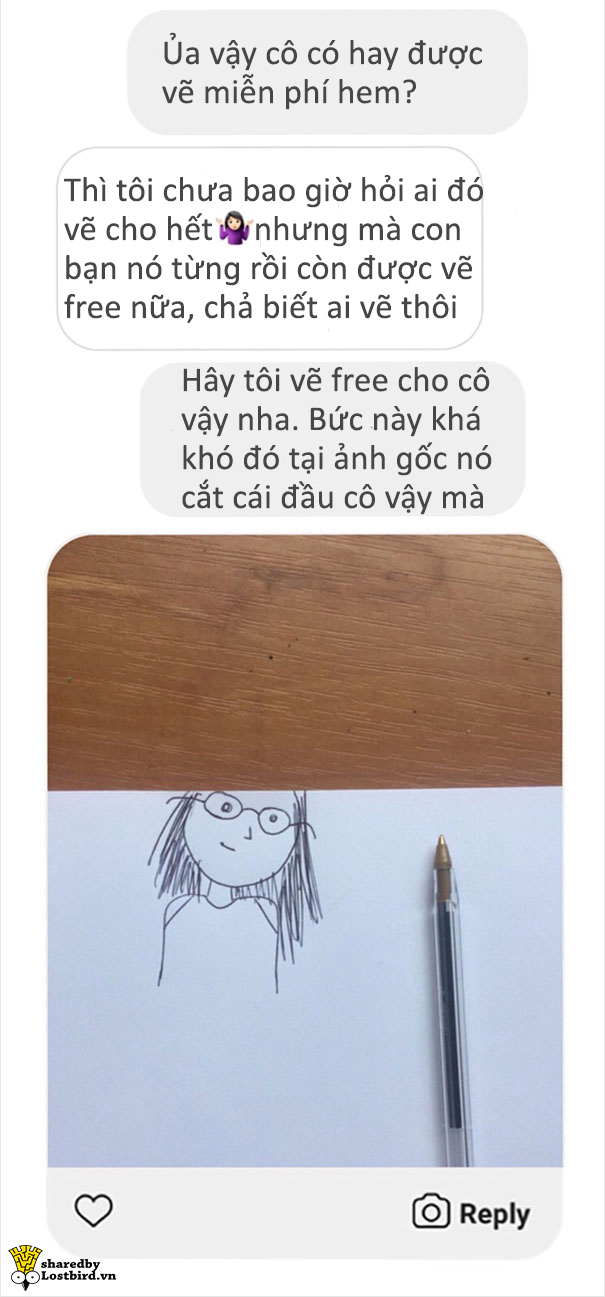 Khi bị khách hàng 'mặt dày' đòi vẽ free, người họa sĩ tinh tế tao nhã sẽ xử trí ra sao? Khi bị khách hàng 'mặt dày' đòi vẽ free, người họa sĩ tinh tế tao nhã sẽ xử trí ra sao?