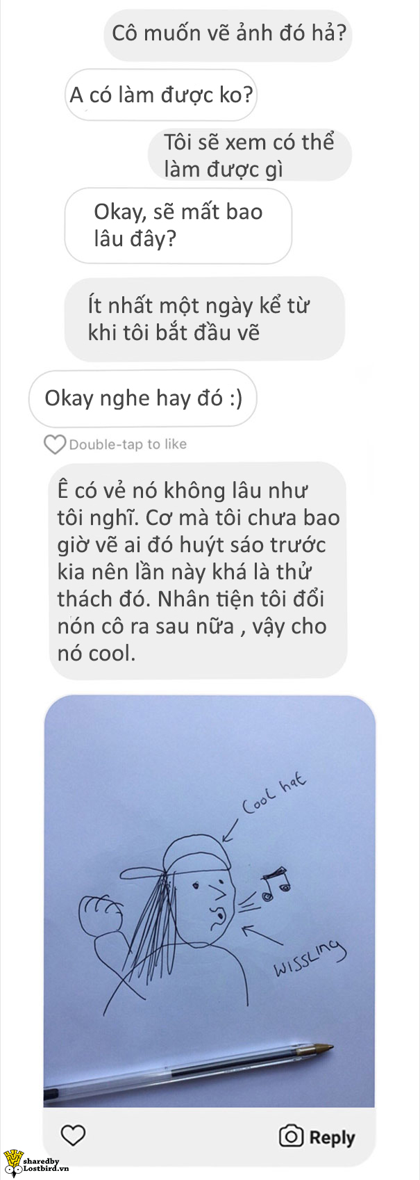 Khi bị khách hàng 'mặt dày' đòi vẽ free, người họa sĩ tinh tế tao nhã sẽ xử trí ra sao? Khi bị khách hàng 'mặt dày' đòi vẽ free, người họa sĩ tinh tế tao nhã sẽ xử trí ra sao?