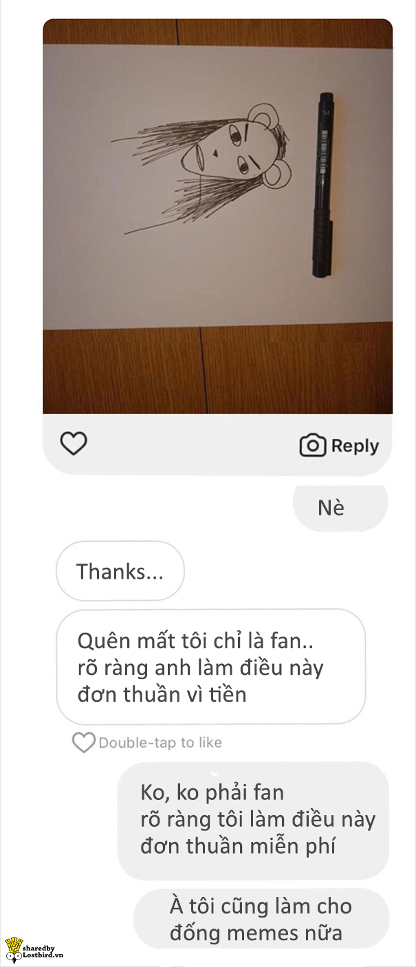 Khi bị khách hàng 'mặt dày' đòi vẽ free, người họa sĩ tinh tế tao nhã sẽ xử trí ra sao? Khi bị khách hàng 'mặt dày' đòi vẽ free, người họa sĩ tinh tế tao nhã sẽ xử trí ra sao?