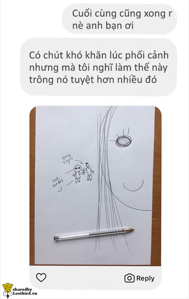 Khi bị khách hàng 'mặt dày' đòi vẽ free, người họa sĩ tinh tế tao nhã sẽ xử trí ra sao? Khi bị khách hàng 'mặt dày' đòi vẽ free, người họa sĩ tinh tế tao nhã sẽ xử trí ra sao?