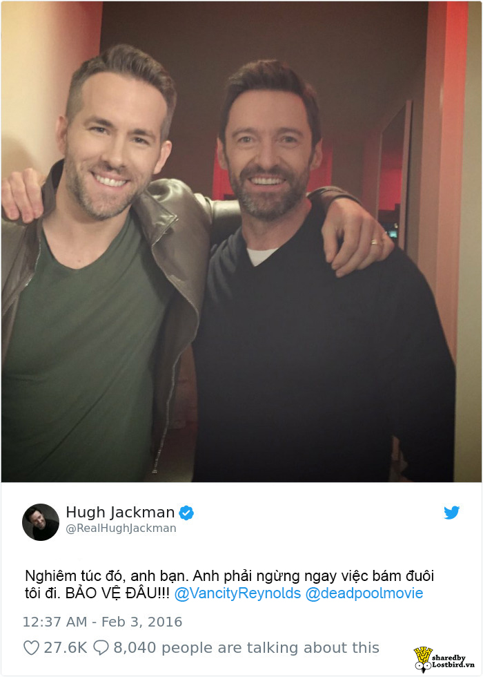 Ngoài đời, nam diễn viên Ryan Reynolds còn 'mặn mà' hơn cả gã dị nhân Deadpool Ngoài đời, nam diễn viên Ryan Reynolds còn 'mặn mà' hơn cả gã dị nhân Deadpool