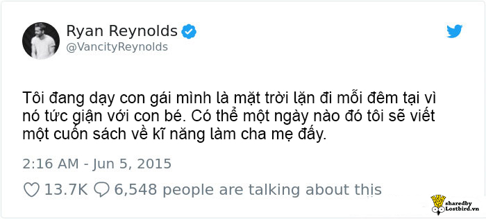 Ngoài đời, nam diễn viên Ryan Reynolds còn 'mặn mà' hơn cả gã dị nhân Deadpool Ngoài đời, nam diễn viên Ryan Reynolds còn 'mặn mà' hơn cả gã dị nhân Deadpool