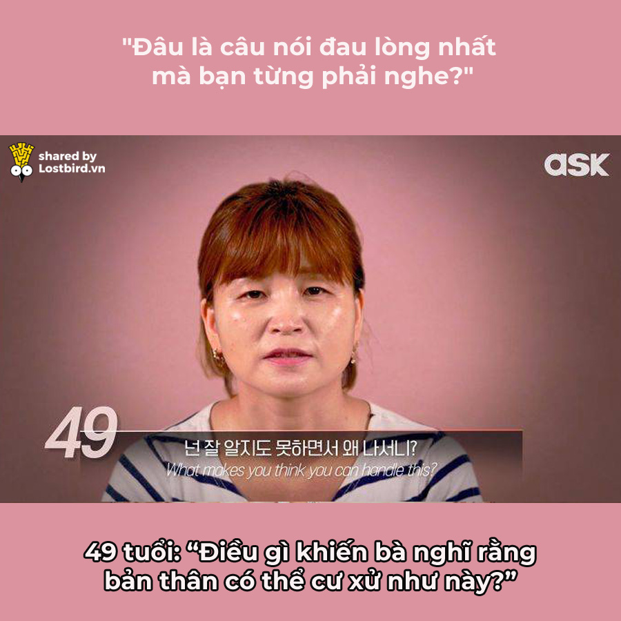 'Câu nói đau lòng nhất bạn từng phải nghe?': Đây là đáp án của 70 người Hàn từ 5 đến 74 tuổi 'Câu nói đau lòng nhất bạn từng phải nghe?': Đây là đáp án của 70 người Hàn từ 5 đến 74 tuổi