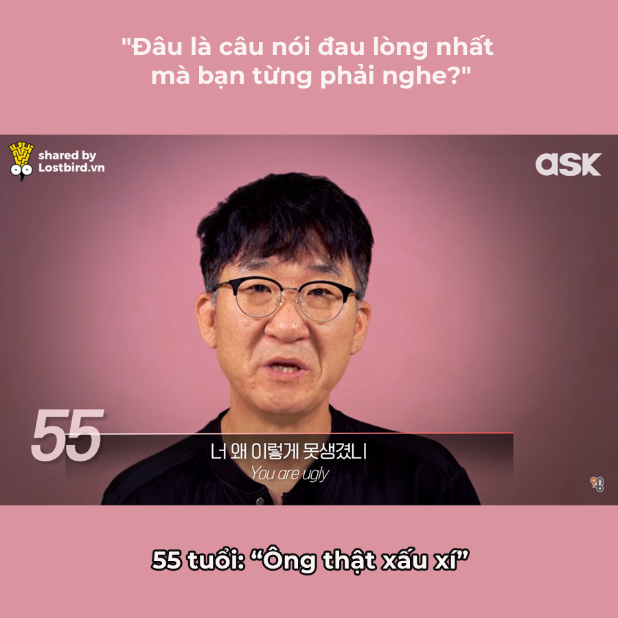 'Câu nói đau lòng nhất bạn từng phải nghe?': Đây là đáp án của 70 người Hàn từ 5 đến 74 tuổi 'Câu nói đau lòng nhất bạn từng phải nghe?': Đây là đáp án của 70 người Hàn từ 5 đến 74 tuổi