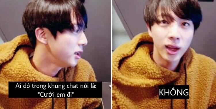 Những phát ngôn hài để đời của Jin (BTS) - quý ông đẹp trai 'dị ứng với sự nghiêm túc' Những phát ngôn hài để đời của Jin (BTS) - quý ông đẹp trai 'dị ứng với sự nghiêm túc'