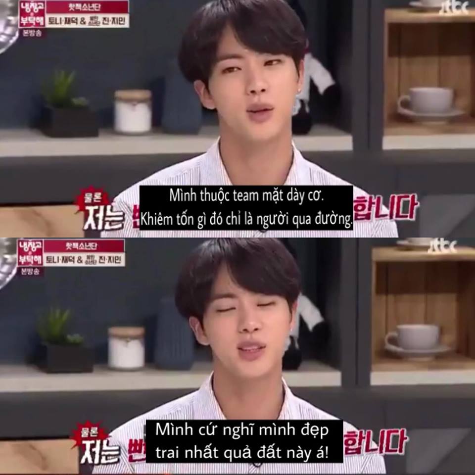 Những phát ngôn hài để đời của Jin (BTS) - quý ông đẹp trai 'dị ứng với sự nghiêm túc' Những phát ngôn hài để đời của Jin (BTS) - quý ông đẹp trai 'dị ứng với sự nghiêm túc'