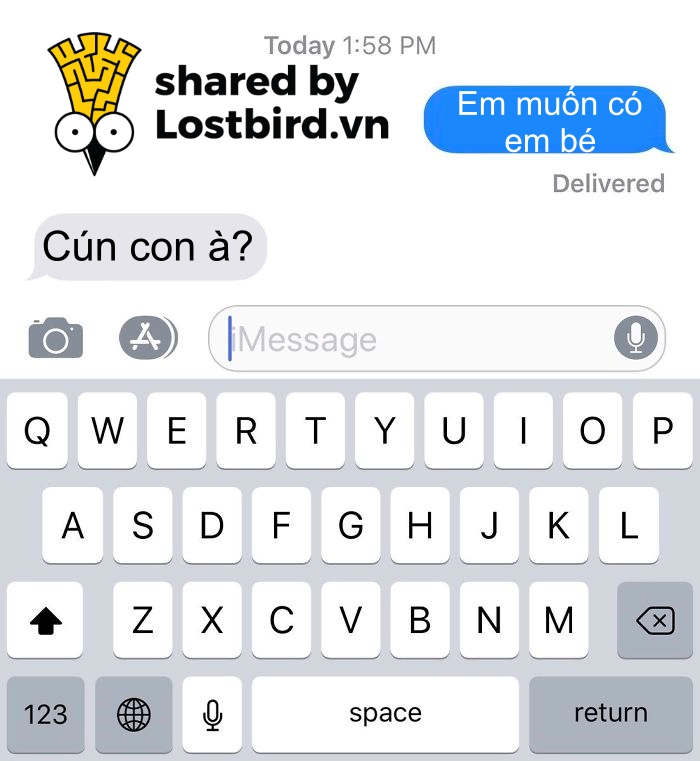 Những câu trả lời bá đạo của 'nửa kia' nhà người ta cho câu hỏi 'Em/Anh muốn có em bé' Những câu trả lời bá đạo của 'nửa kia' nhà người ta cho câu hỏi 'Em/Anh muốn có em bé'