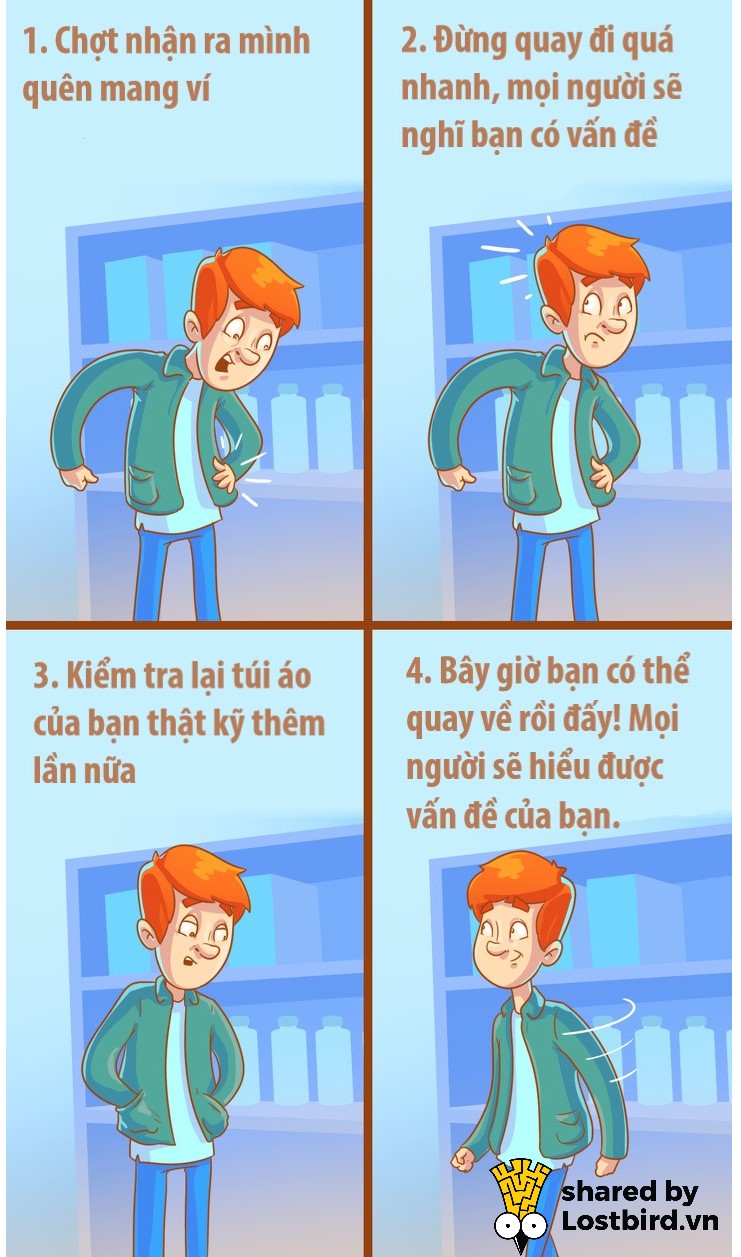 Bộ tranh hài hước: Ba cái chuyện linh tinh khó xử ai cũng gặp phải lúc đi mua sắm Bộ tranh hài hước: Ba cái chuyện linh tinh khó xử ai cũng gặp phải lúc đi mua sắm
