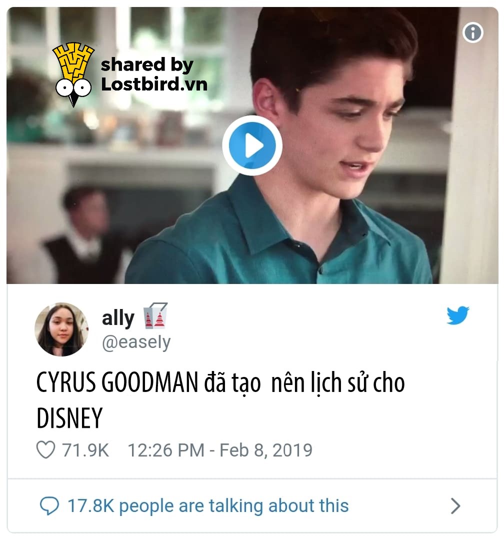 Disney Channel có nhân vật công khai là người đồng tính đầu tiên trên truyền hình Disney Channel có nhân vật công khai là người đồng tính đầu tiên trên truyền hình