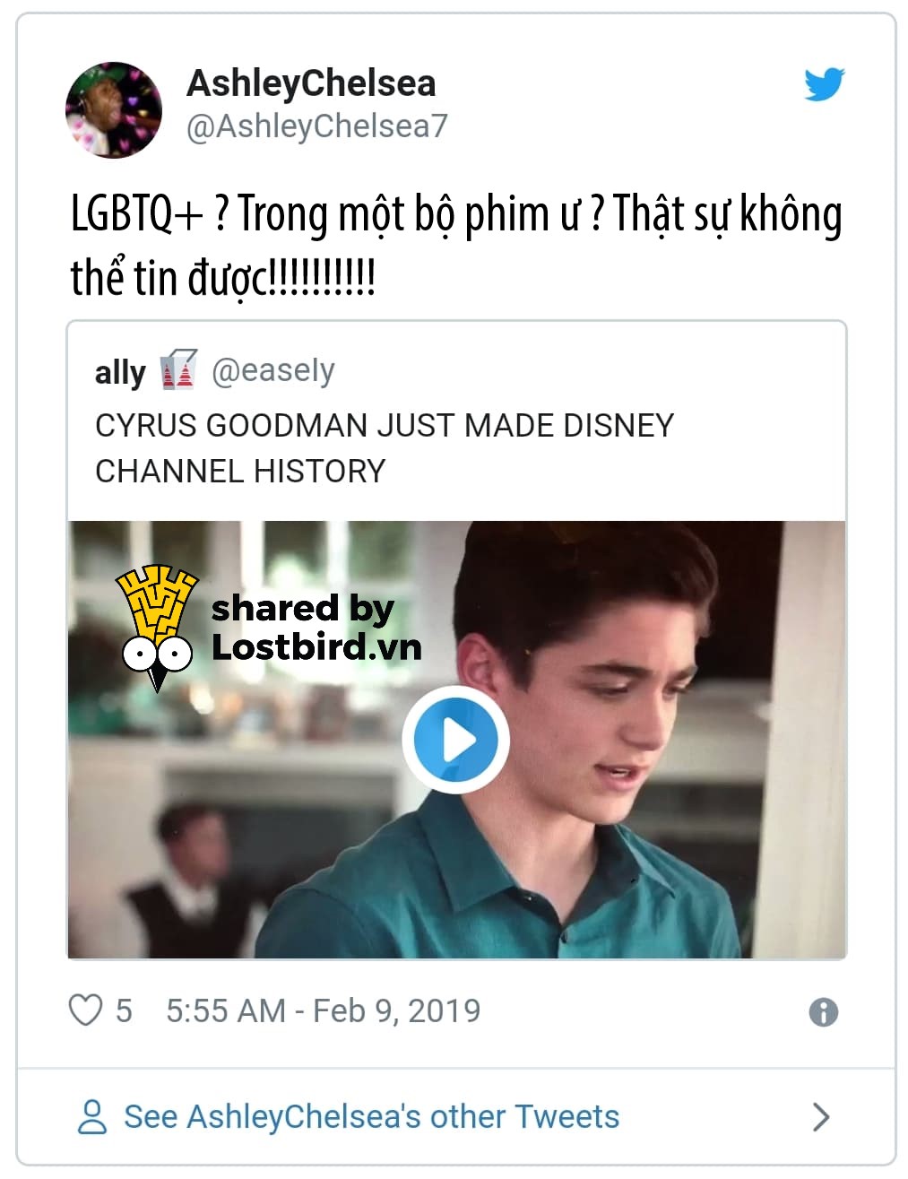 Disney Channel có nhân vật công khai là người đồng tính đầu tiên trên truyền hình Disney Channel có nhân vật công khai là người đồng tính đầu tiên trên truyền hình
