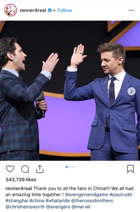 Paul Rudd và Jeremy Renner - Đôi bạn thân 'dính nhau như sam' của nhà Marvel Paul Rudd và Jeremy Renner - Đôi bạn thân 'dính nhau như sam' của nhà Marvel
