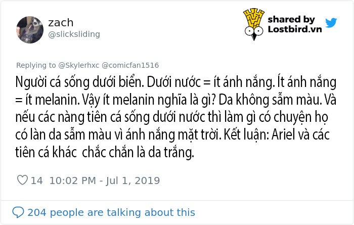 Không chấp nhận 'Ariel da màu', các fan 'Nàng Tiên Cá' dùng khoa học để đòi lại công bằng cho nàng Không chấp nhận 'Ariel da màu', các fan 'Nàng Tiên Cá' dùng khoa học để đòi lại công bằng cho nàng