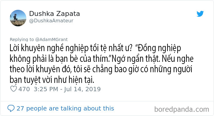 Những lời khuyên nghề nghiệp tệ hại khiến người trong cuộc phải thốt lên 'May mình không nghe theo nó' Những lời khuyên nghề nghiệp tệ hại khiến người trong cuộc phải thốt lên 'May mình không nghe theo nó'