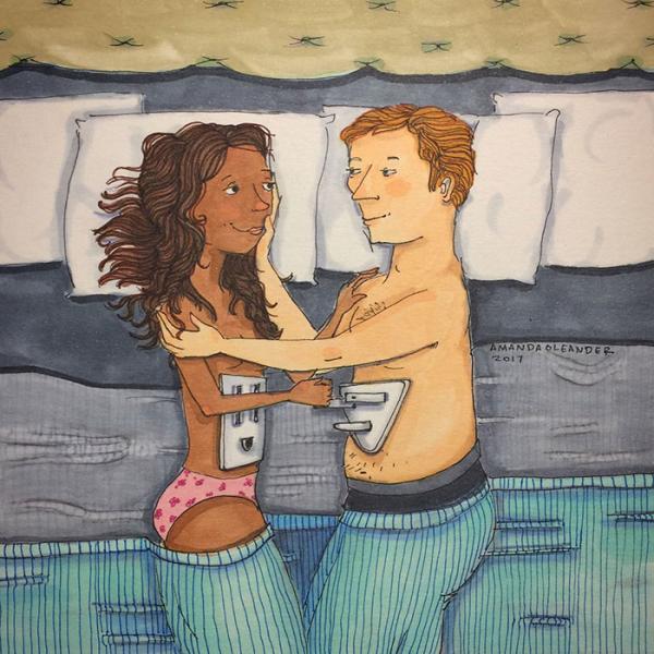 relatable couple relationships illustrations amanda oleander los angeles 48 5ad5f14735304 700