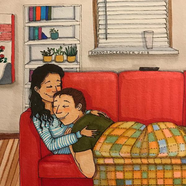 relatable couple relationships illustrations amanda oleander los angeles 67 5ad5f16d33900 700