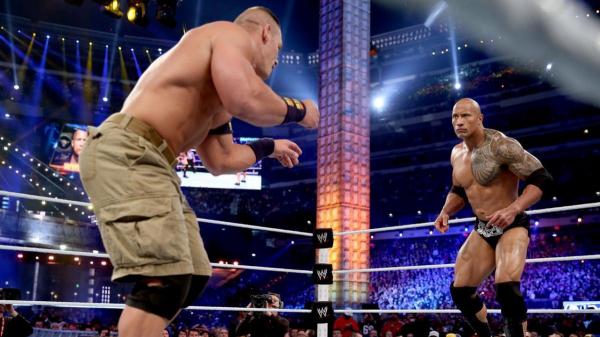 the rock vs john cena