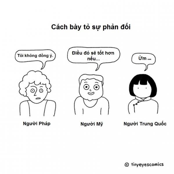 Bộ tranh so sánh văn hóa Trung Hoa và các nước phương Tây hài khó đỡ (P1) Bộ tranh so sánh văn hóa Trung Hoa và các nước phương Tây hài khó đỡ (P1)