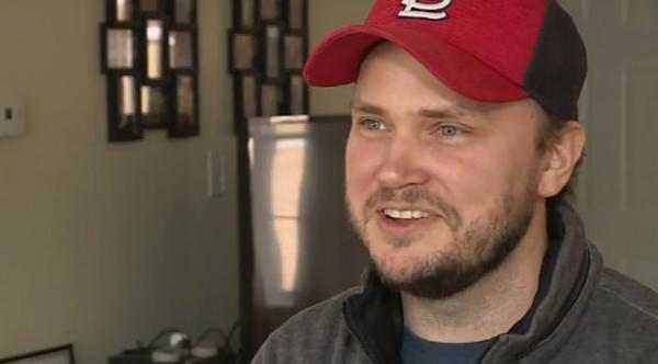 man receives letter vhs player