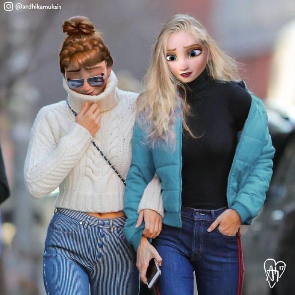 artist creates alternative world by mixing disney celebrities and characters and the result is incrediblenews pics 5ad83eb3414c4 700