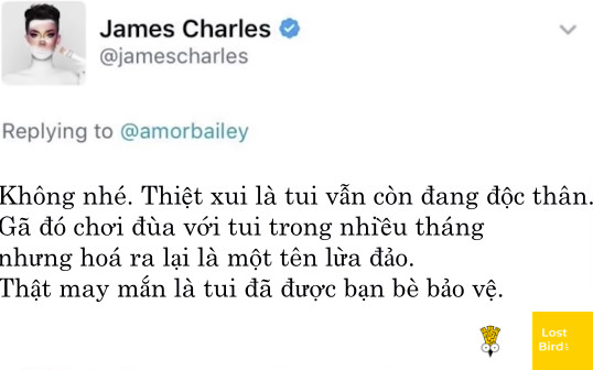 Tóm tắt liên hoàn 'phốt' khiến beauty blogger James Charles mất đi hàng triệu người theo dõi mỗi ngày Tóm tắt liên hoàn 'phốt' khiến beauty blogger James Charles mất đi hàng triệu người theo dõi mỗi ngày
