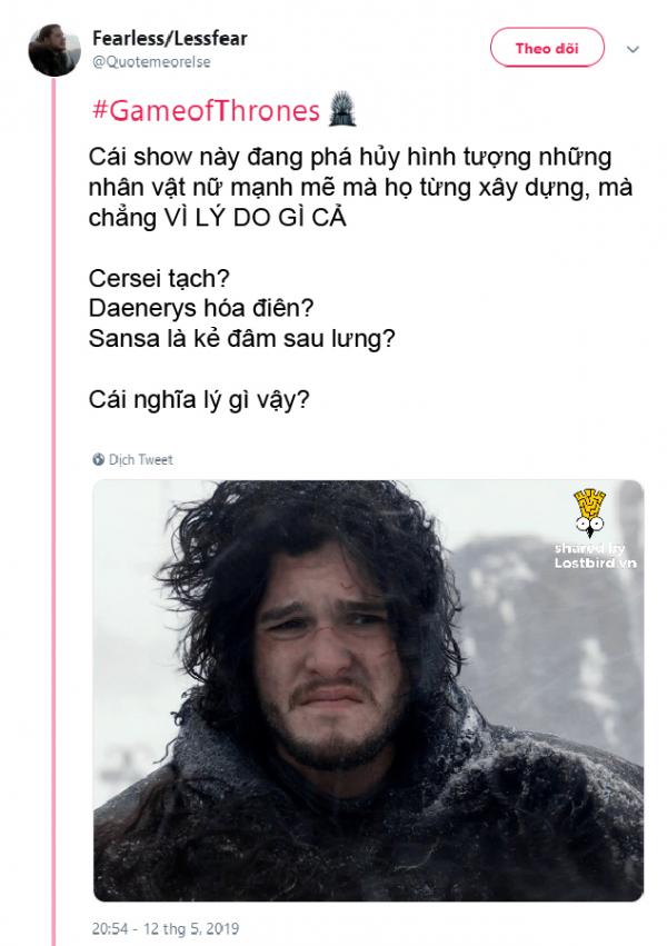 Mùa 8 'Game Of Thrones' quá sức vô lý, fan bày tỏ sự phẫn nộ qua loạt meme 'bùng cháy' Mùa 8 'Game Of Thrones' quá sức vô lý, fan bày tỏ sự phẫn nộ qua loạt meme 'bùng cháy'