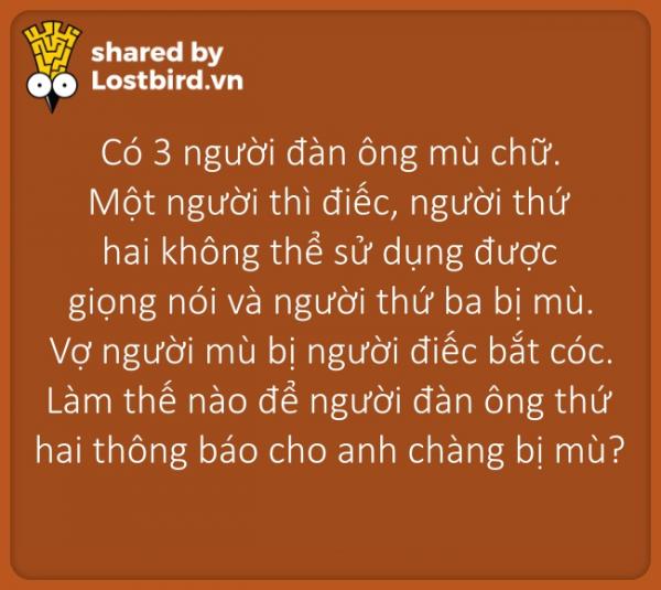 12 câu đố thử thách kỹ năng logic của bạn 12 câu đố thử thách kỹ năng logic của bạn