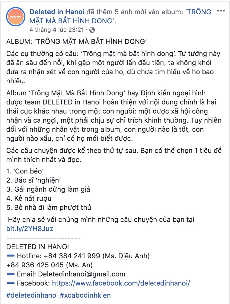 Giật mình trước định kiến xã hội với ngoại hình trong bộ ảnh 'Trông mặt mà bắt hình dong' Giật mình trước định kiến xã hội với ngoại hình trong bộ ảnh 'Trông mặt mà bắt hình dong'