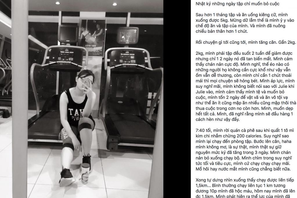 Cô gái từng nặng 70kg và hành trình 'thức tỉnh' không có điều kỳ diệu nào ngoài bản thân Cô gái từng nặng 70kg và hành trình 'thức tỉnh' không có điều kỳ diệu nào ngoài bản thân
